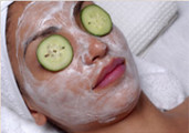 Woman Getting a Facial